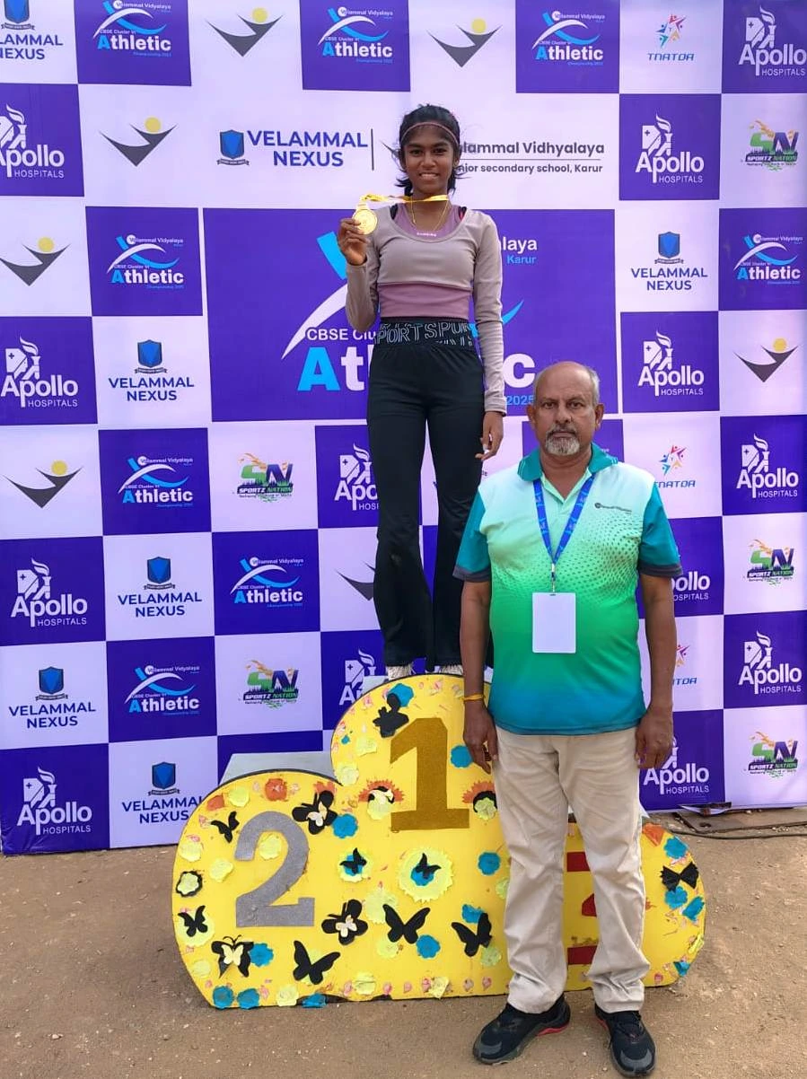 Read more about the article GOLD MEDAL IN CLUSTER SPORTS IN 400 & 800 MTRS RUNNING