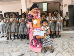 Read more about the article M. VARNAVI OF CLASS – LKG TIRUNELVELI TAMILNADU – TITLED AS IBR ACHIEVER FOR DEMONSTRATING AND EXPLAINING THE CONCEPT OF SPACE