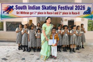 Read more about the article SOUTH INDIAN SKATING FESTIVAL – 2026 – SRI MITHRAN got 2nd place in Race-I and 2nd place in Race-II