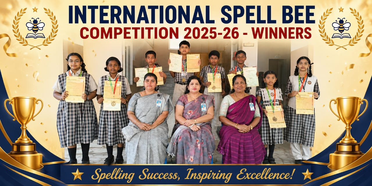 Read more about the article INTERNATIONAL SPELL BEE COMPETITION 2025-26- WINNERS