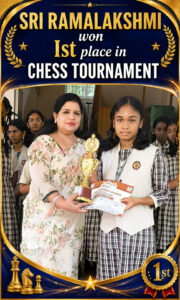 Read more about the article Sri Ramalakshmi won Ist Place in CHESS TOURNAMENT