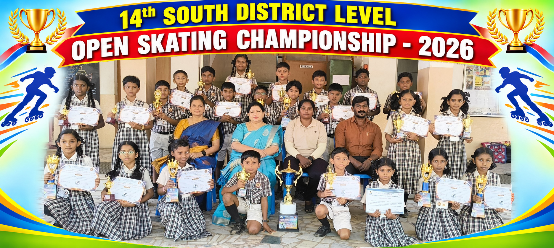 You are currently viewing 14th SOUTH DISTRICT LEVEL OPEN SKATING CHAMPIONSHIP -2026- Winners